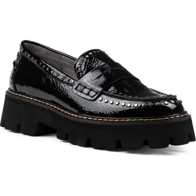 Donald Pliner Massy Platform Penny Loafer In Black