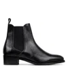 Donald Pliner Men Ashford Black Lizard Print Leather Boot In Black Lizard Print Leather