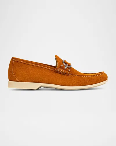 Donald Pliner Men's Augie Suede Bit Loafers