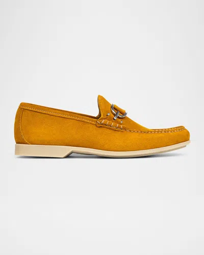 Donald Pliner Men's Augie Suede Bit Loafers