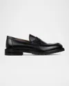 DONALD PLINER MEN'S CLYDE LEATHER LUG-SOLE PENNY LOAFERS