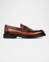Donald Pliner Lug Penny Loafer In Cognac
