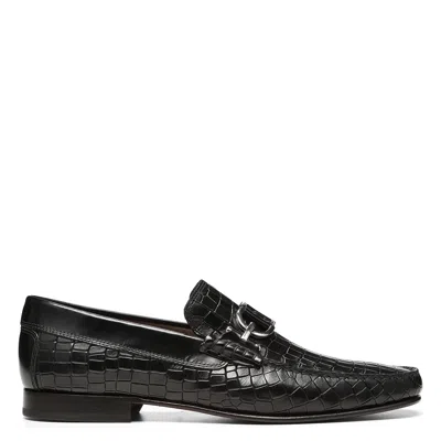 Donald Pliner Men Dacio Black Croco Casual
