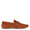 Donald Pliner Men's Dacio Metal-bit Suede Driving Loafers In Cognac Suede
