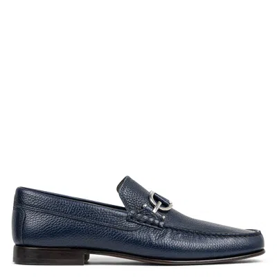 Donald Pliner Men Dacio Indigo Pebbled Leather Casual In Blue