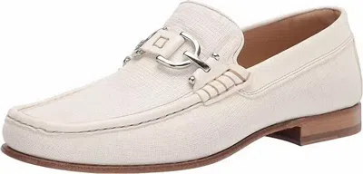 Donald Pliner Men's Dacio Leather Driver Loafer In Ivory In Multi