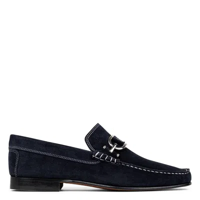 Donald Pliner Men Dacio Navy Suede Casual In Black