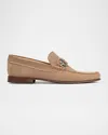 Donald Pliner Men's Dacio Suede Bit Loafers