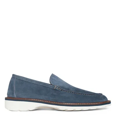 Donald Pliner Men Davyn Light Blue Casual In Black