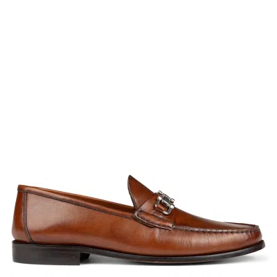 DONALD PLINER MEN EVANSTON WHISKEY CALF LEATHER CASUAL