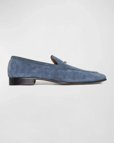 Donald Pliner Horsebit Loafer In Denim