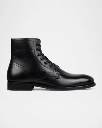 Donald Pliner Men's Pete Leather Lace-up Boots In Black
