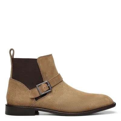 Donald Pliner Men Ravi Dark Taupe Boot In White