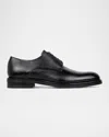 Donald Pliner Men's Russell Lizard-print Leather Derby Shoes In Black