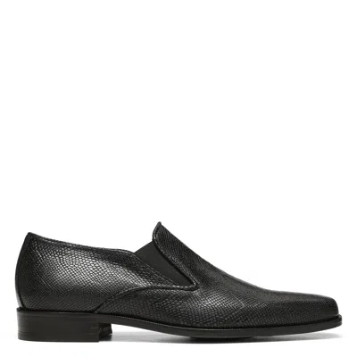 Donald Pliner Men Ryland Black Snake Casual In White