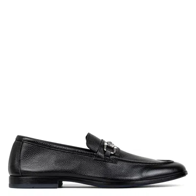 Donald Pliner Men Slade Black Tumbled Leather Casual