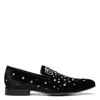 Donald Pliner Men Spencer Black Velvet Stud Dress In Black Velvet Stud