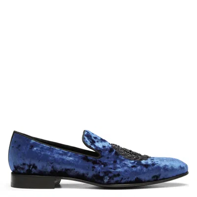 Donald Pliner Men Spencer Navy Crest Dress In Blue