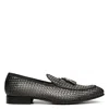 Donald Pliner Spirro Woven Tassel Loafer In Grey