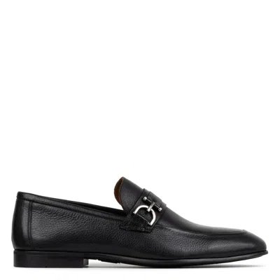 Donald Pliner Uday Leather Loafer In Black