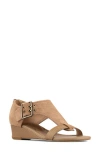 Donald Pliner Mid Wedge Sandal In Brown
