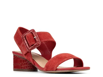 Donald Pliner Mobie Leather Sandal In Red