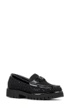 Donald Pliner Moc Toe Bit Loafer In Black