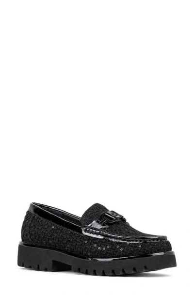 Donald Pliner Moc Toe Bit Loafer In Black