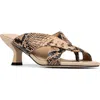 Donald Pliner Mule Kitten Heel Sandal In Animal Print