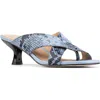 Donald Pliner Mule Kitten Heel Sandal In Blue