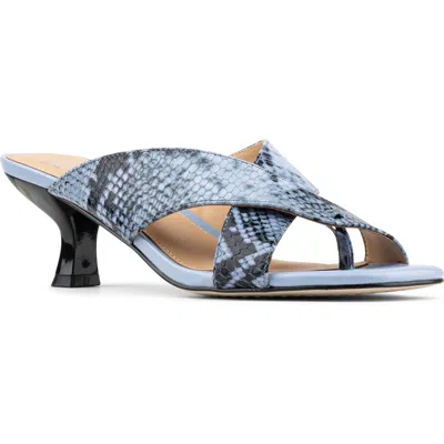 Donald Pliner Mule Kitten Heel Sandal In Blue