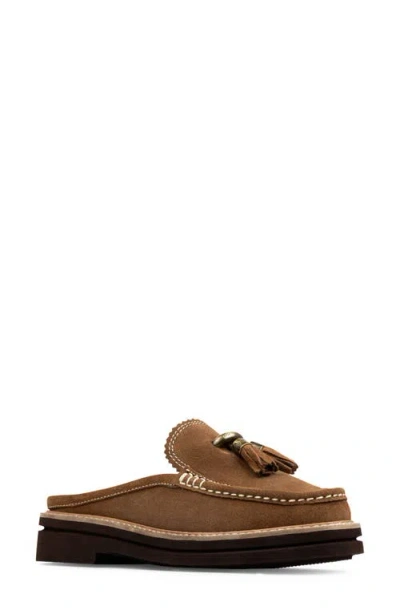 Donald Pliner Mule Tassel Loafer In Brown