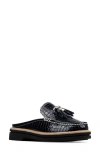 Donald Pliner Mule Tassel Loafer In Blue