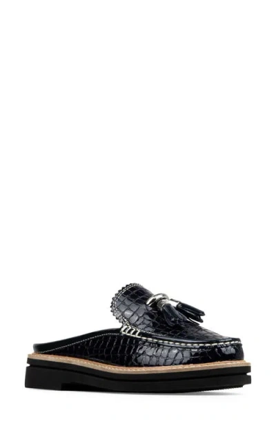 Donald Pliner Mule Tassel Loafer In Blue