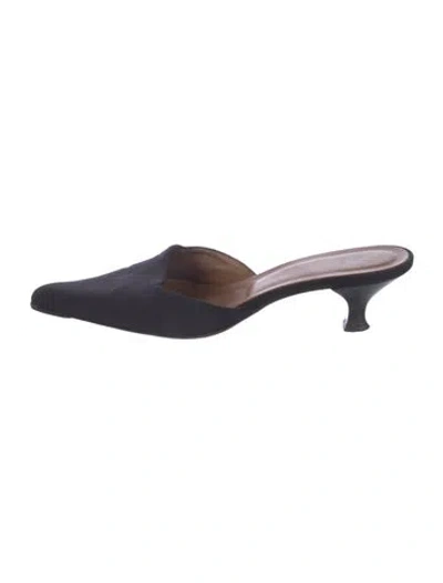 Pre-owned Donald Pliner Mules In Black