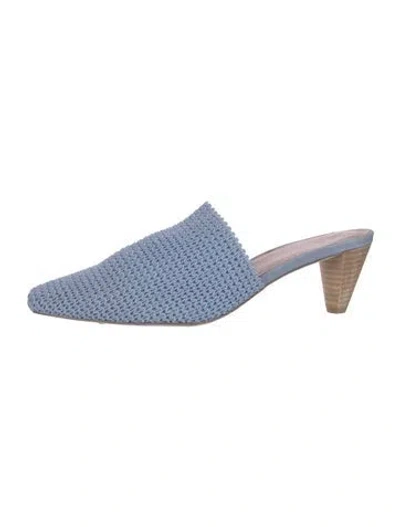 Pre-owned Donald Pliner Mules In Blue