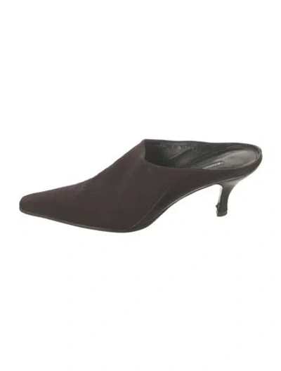 Pre-owned Donald Pliner Mules In Brown