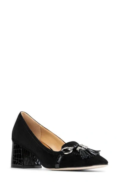 Donald Pliner Nancie Leather Tassel Pump In Animal Print
