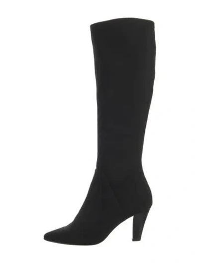 Pre-owned Donald Pliner Neoprene Boots In Black