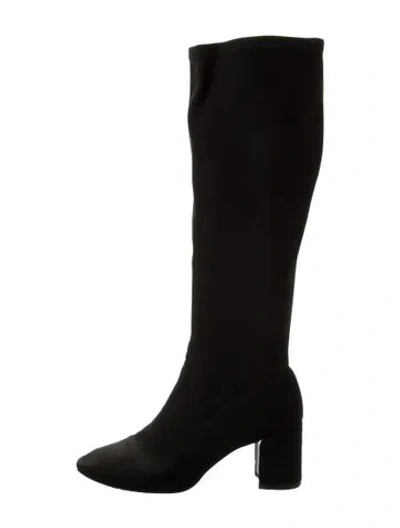 Pre-owned Donald Pliner Neoprene Boots In Black