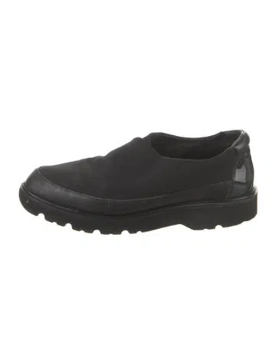 Pre-owned Donald Pliner Neoprene Loafer Sneakers In Black