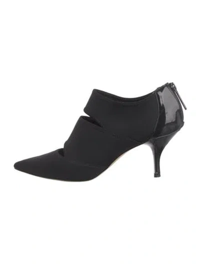 Pre-owned Donald Pliner Neoprene Mules In Blue