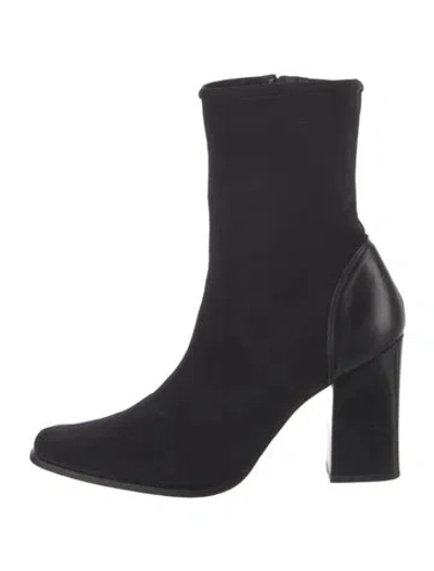 Pre-owned Donald Pliner Neoprene Sock Boots In Black