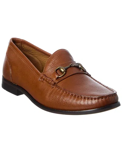 Donald Pliner Nickolastc Leather Loafer In Brown