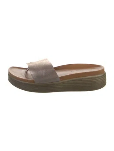 Pre-owned Donald Pliner Nubuck Slides