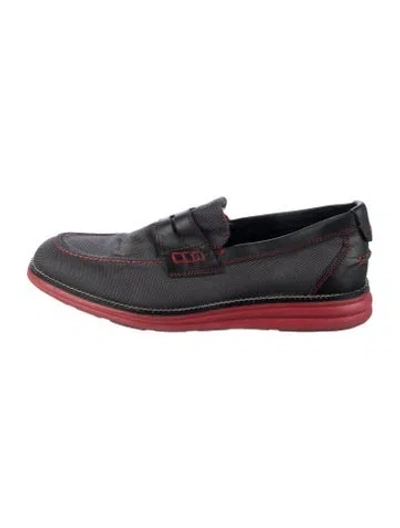 Pre-owned Donald Pliner Nylon Loafers In Red
