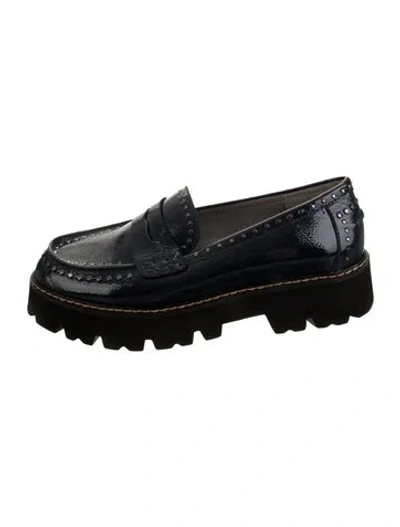 Pre-owned Donald Pliner Patent Leather Pumps In Blue