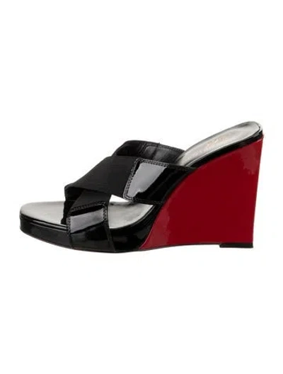 Pre-owned Donald Pliner Patent Leather Sandals In Red