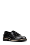 Donald Pliner Patent Loafer In Black