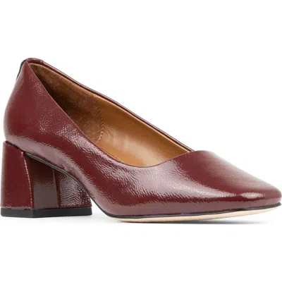 Donald Pliner Patent Pump In Burgundy